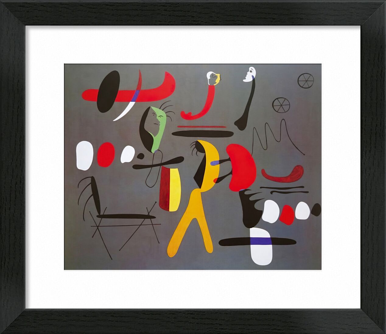 Collage Painting - Joan Miró von Bildende Kunst, Prodi Art, Formen und Farben, Zeichnung, abstrakt, Collage, Malerei, Joan Miró