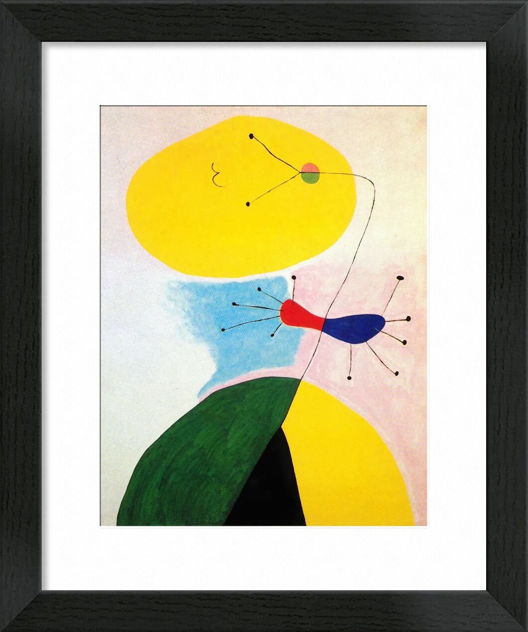 Portrait - Joan Miró von Bildende Kunst, Prodi Art, Joan Miró, Porträt, Zeichnung, abstrakt, Farben