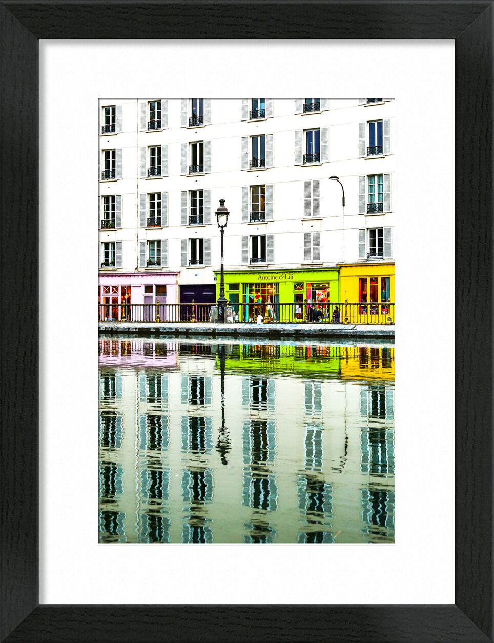 Canal Saint-Martin, Paris de Octav Dragan, Prodi Art, canalsaintmartin, paris, couleurs, réflexions, reflets, eau, couleurs, eau