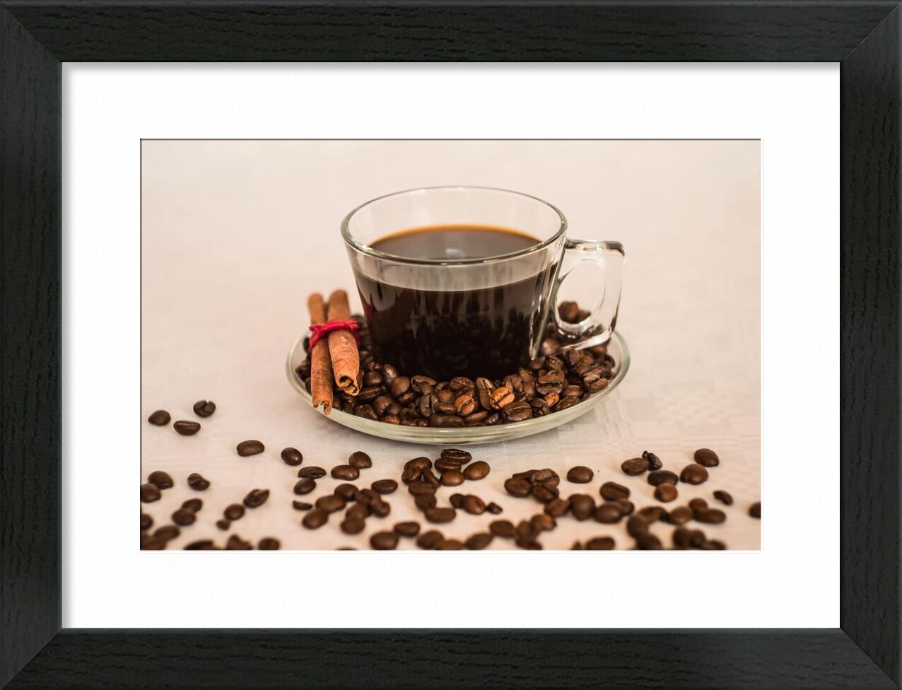 A cup and its beans from Pierre Gaultier, Prodi Art, beverage, cup, coffee beans, coffee, caffeine