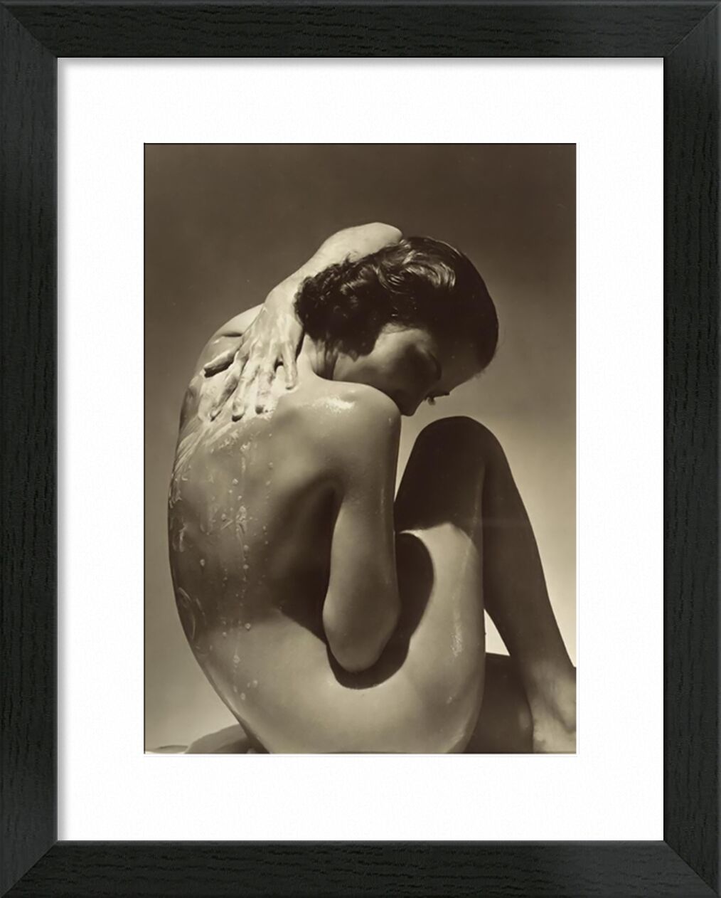 Back - Edward Steichen 1923 desde Bellas artes, Prodi Art, ducha, savon, Edward Steichen, mujer, de, desnudo