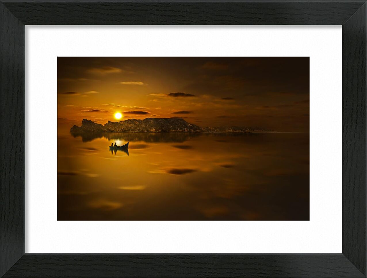 Golden water from Aliss ART, Prodi Art, golden sunset, water, sunset, Sun, silhouette, seashore, seascape, sea, reflection, ocean, Morocco, light, landscape, lake, evening, dusk, dawn, boat, beach, backlit