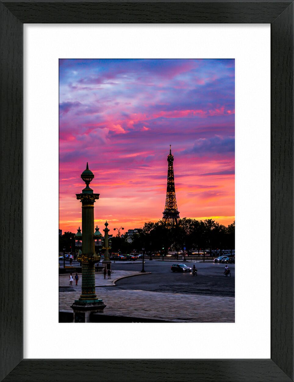 Place de la Concorde, Paris de Octav Dragan, Prodi Art, paris, toureffiel, placéela concorde, crépuscule, couleurs, nuit, couché de soleil