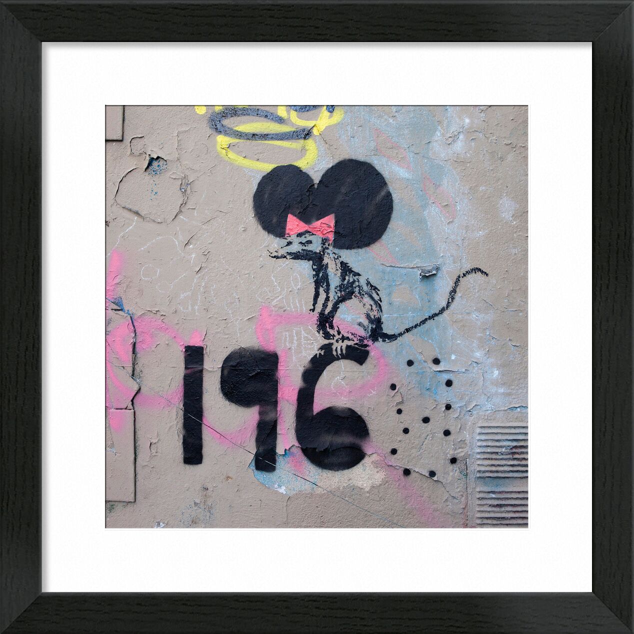 Mai 1968, Die Ratte - Banksy von Bildende Kunst, Prodi Art, Paris, Ratte, Straßenkunst, banky