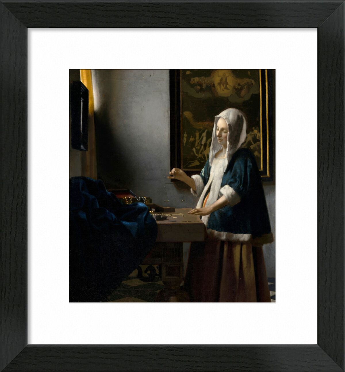 Frau Hält eine Waage - Vermeer von Bildende Kunst, Prodi Art, Vermeer, Frau, Johannes Vermeer