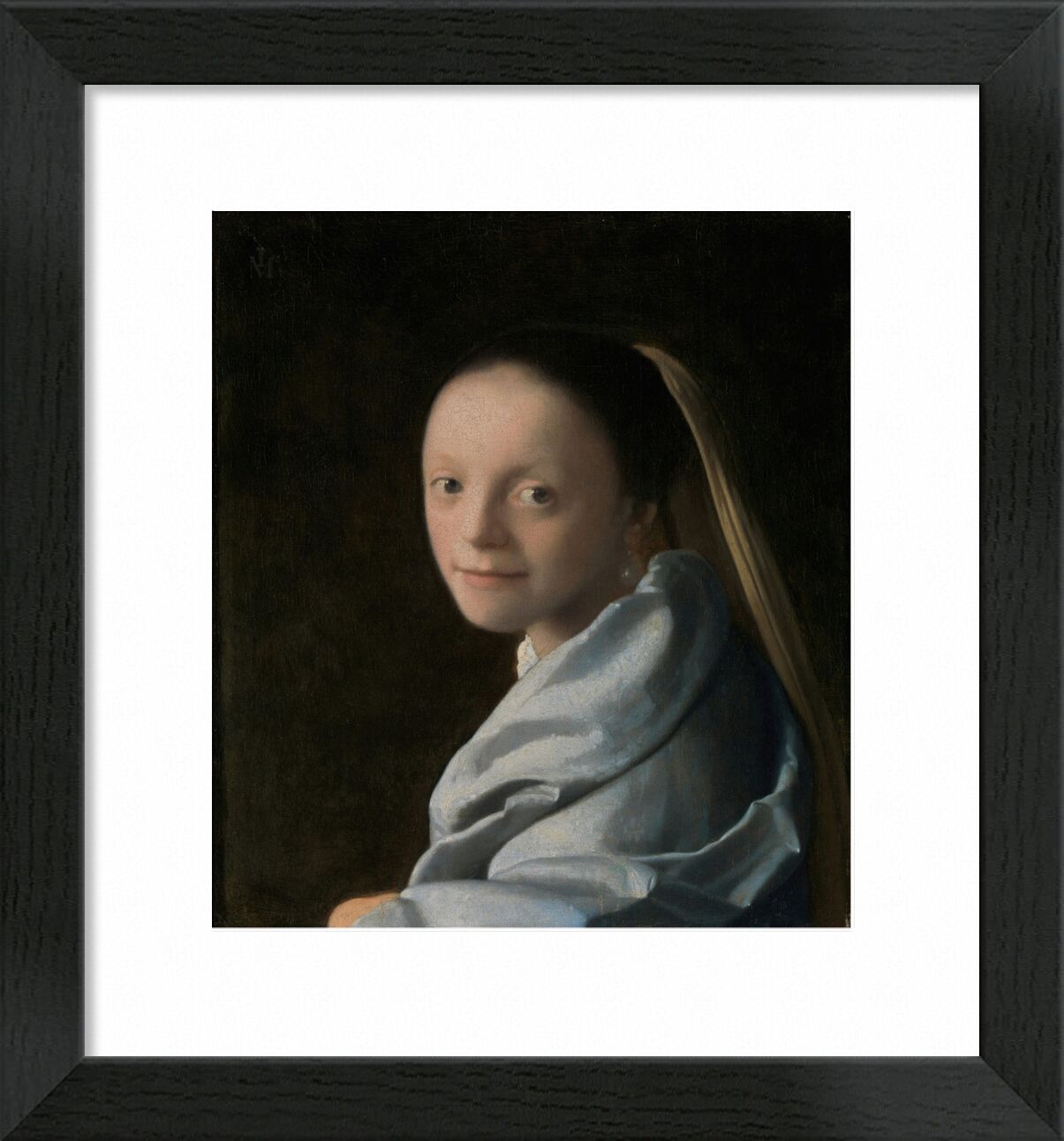 Studie einer Jungen Frau - Vermeer von Bildende Kunst, Prodi Art, Lächeln, Porträt, junge Frau, Johannes Vermeer, Vermeer