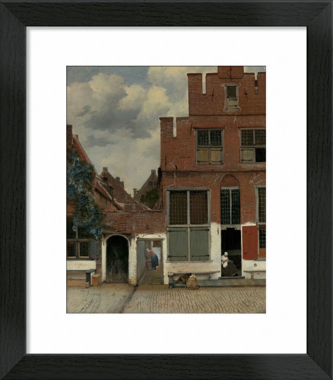 Die Kleine Straße - Vermeer von Bildende Kunst, Prodi Art, Hollande, Straße, Johannes Vermeer, Vermeer