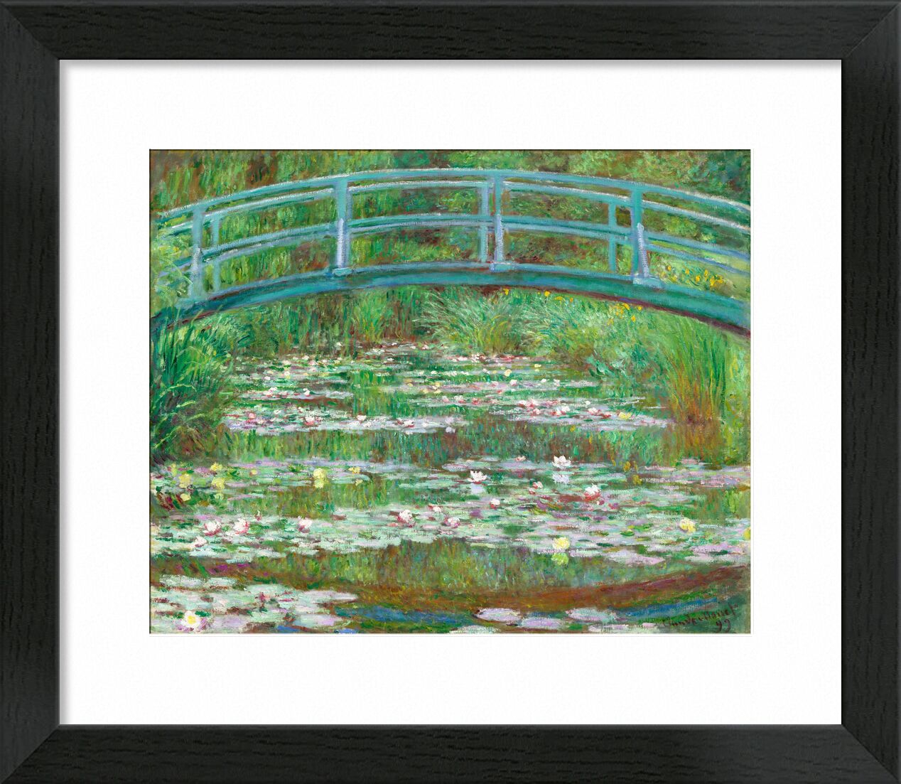 Der japanische Steg - Claude Monet von Bildende Kunst, Prodi Art, Teich, See, Brücke, pont, Japan, CLAUDE MONET, monet, Seerose