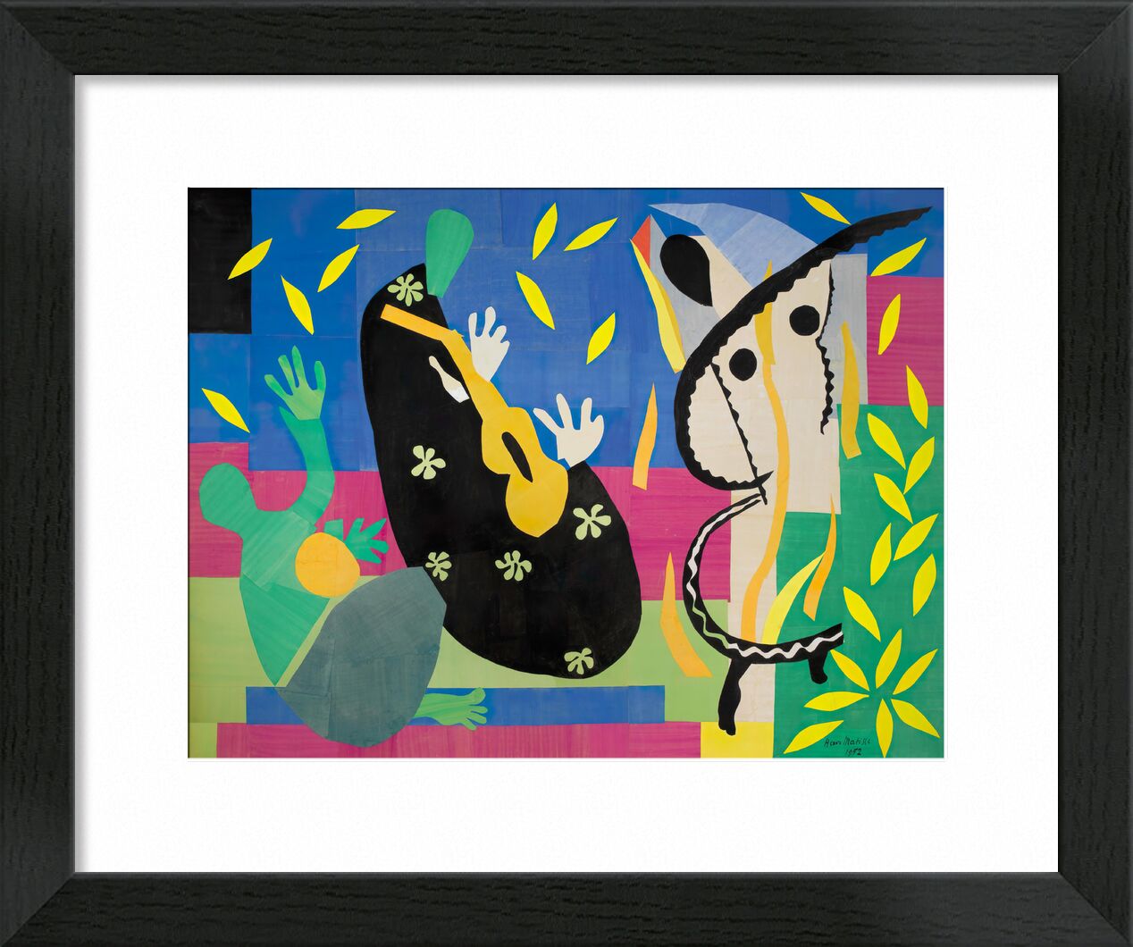 Die Traurigkeit des Königs - Matisse von Bildende Kunst, Prodi Art, Matisse, Henri Matisse, König, Musik-, Zeichnung, Collage, Traurigkeit