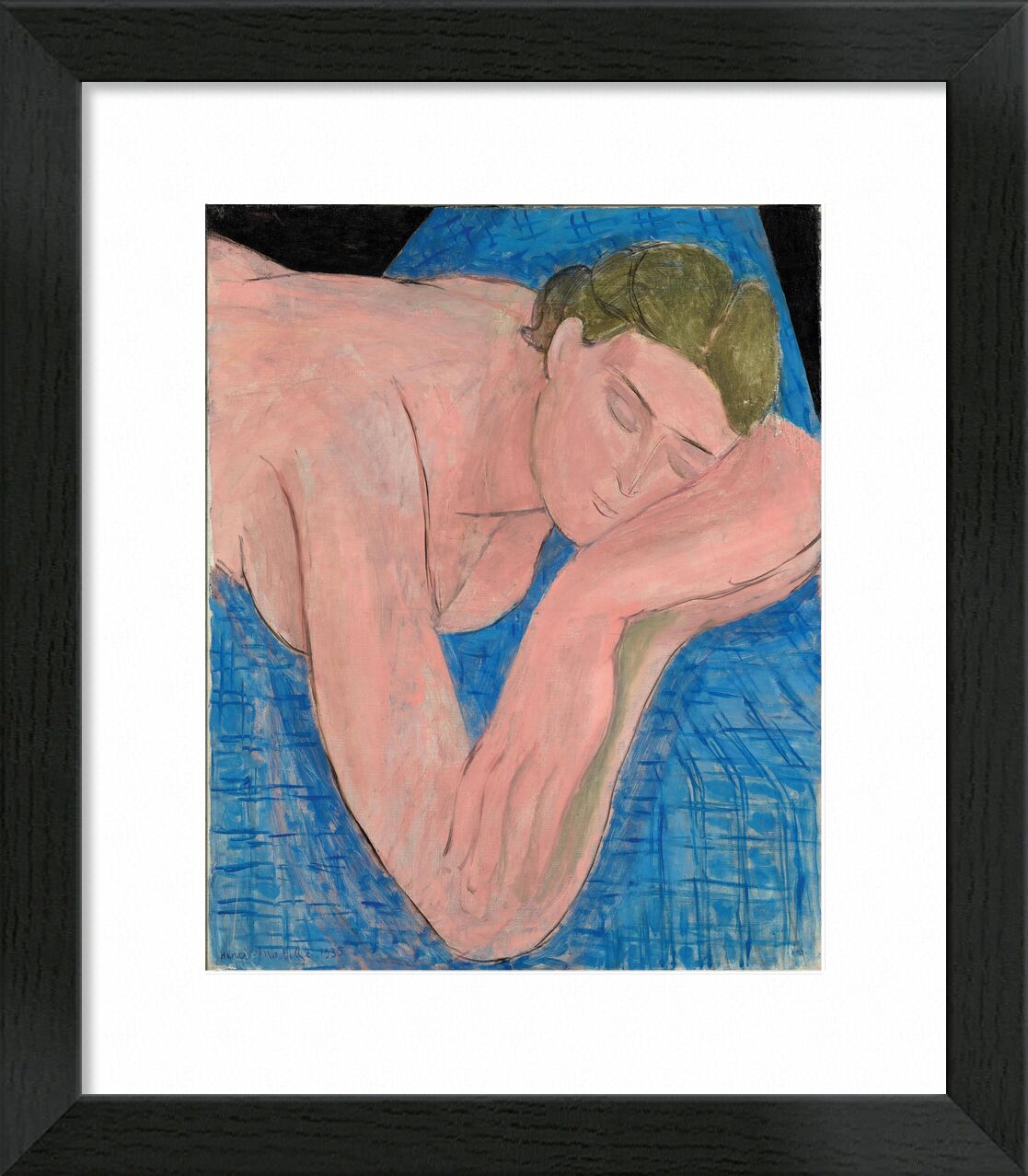 Der Traum - Matisse von Bildende Kunst, Prodi Art, Henri Matisse, Matisse, schlafen, Schlaf, nackt, Mann, Traum, Siesta