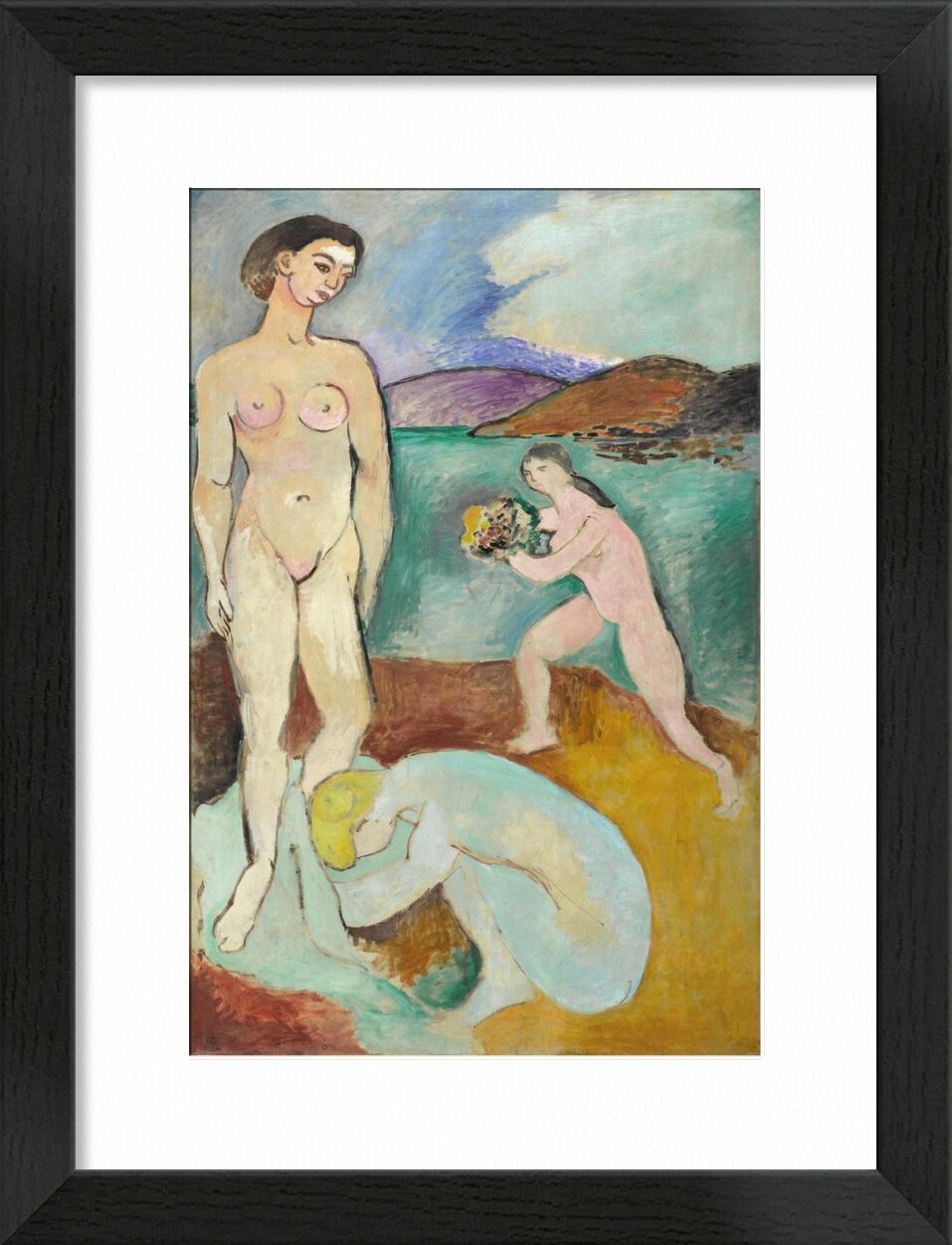Luxus I - Matisse von Bildende Kunst, Prodi Art, Henri Matisse, Luxus, Frau, Frauen, nackt, See, Landschaft, Matisse