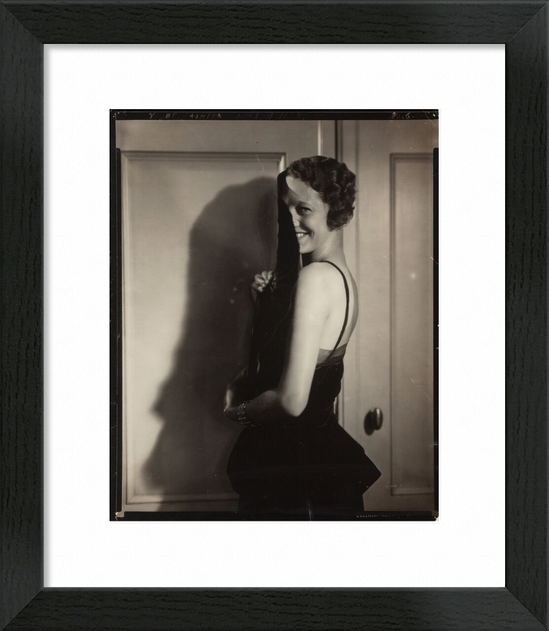 Gertrude Lawrence, 1929. Gelatinesilber - Edward Steichen von Bildende Kunst, Prodi Art, Schwarz und weiß, Steichen, edward steichen, Porträt, Frau, Lächeln