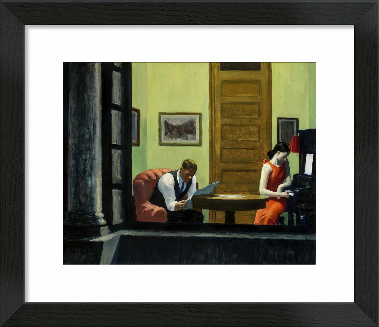 Room in New York  - Edward Hopper von Bildende Kunst, Prodi Art, New York, planen, Musik-, Trichter, Edward Hopper, Zimmer