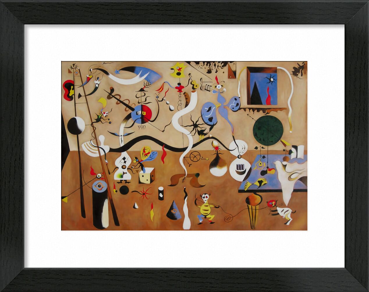 Karneval des Harlekins - Joan Miró von Bildende Kunst, Prodi Art, Karneval, abstrakt, Miro, Joan Miró