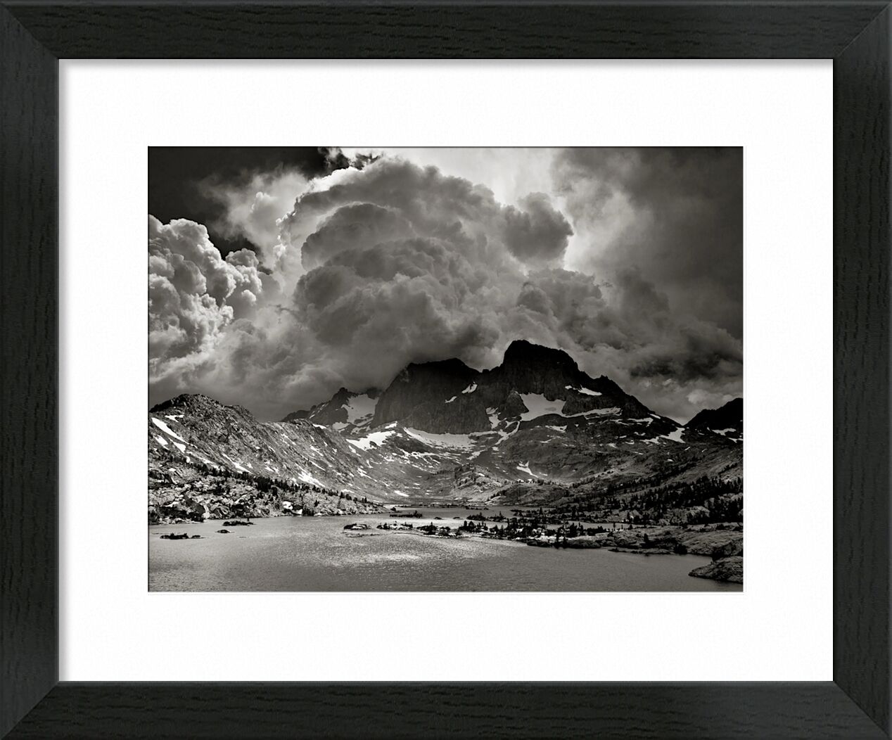 Garnet Lake, California - ANSEL ADAMS desde Bellas artes, Prodi Art, tormenta, América, Estados Unidos, California, ANSEL ADAMS, lago, montañas, nubes, bosque, árboles, árbol
