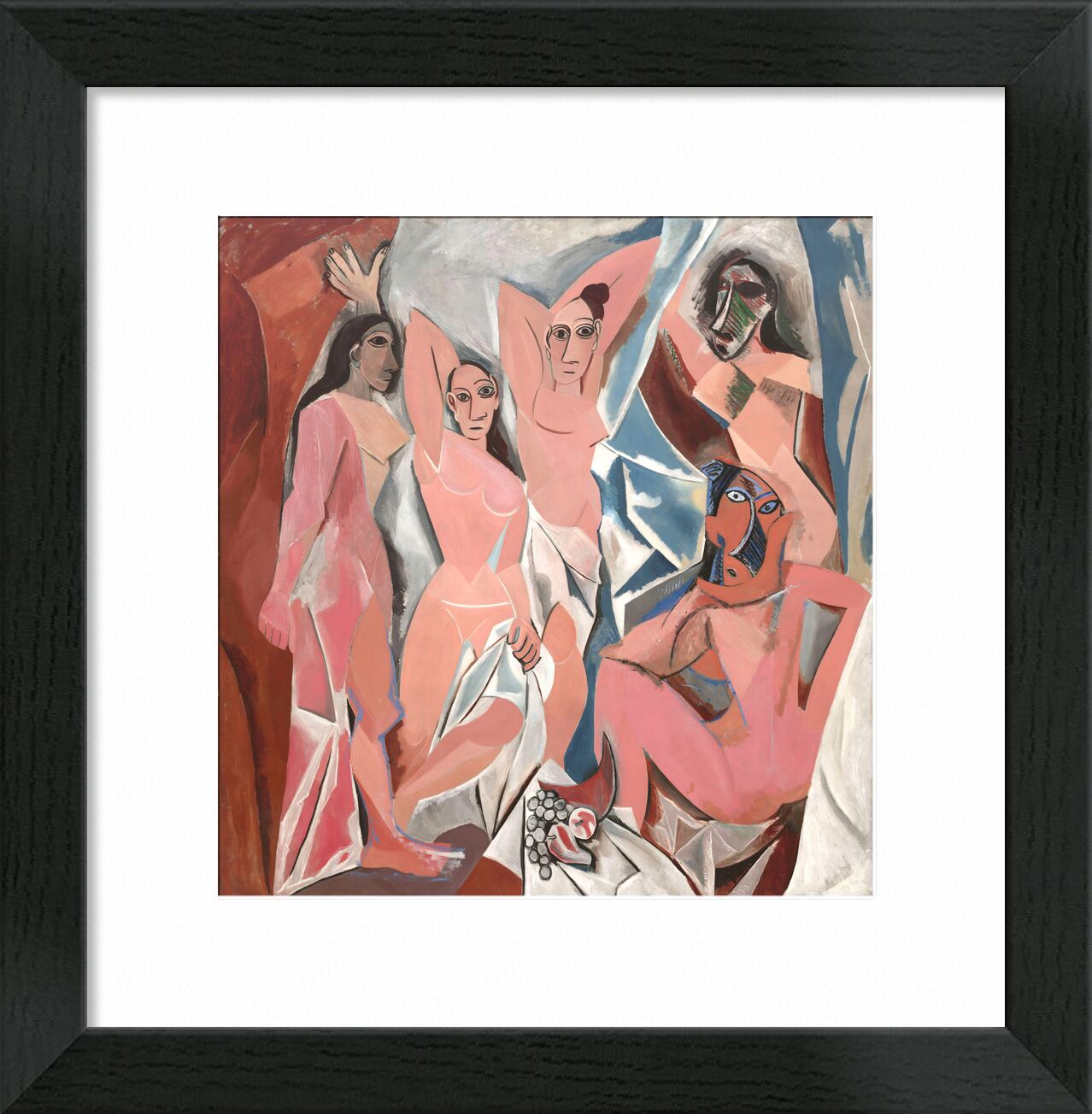 The Ladies of Avignon von Bildende Kunst, Prodi Art, Frankreich, Zeichnung, Malerei, abstrakt, PABLO PICASSO, Avignon, Frauen, Tafel