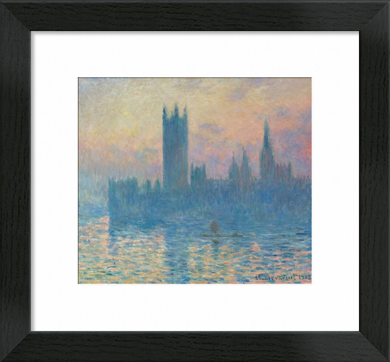 Houses of Parliament, London 1905 von Bildende Kunst, Prodi Art, Fluss, London, thames, Kapital, Parlament, Parlament von London, CLAUDE MONE