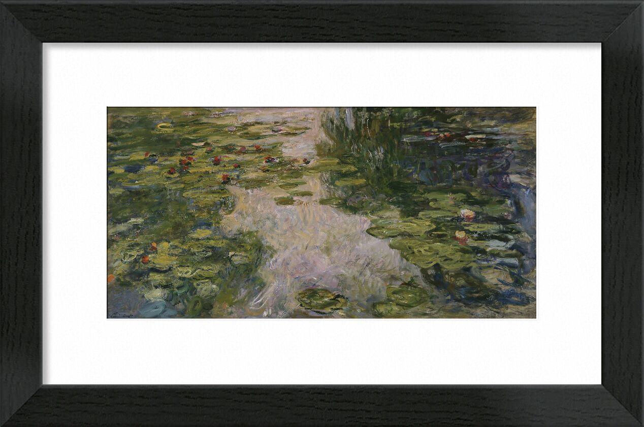 Water Lilies - CLAUDE MONET - 1917 von Bildende Kunst, Prodi Art, bord de lac, CLAUDE MONET, grün, Wasser, Urlaub, Strand, See, Natur, Nymphäen