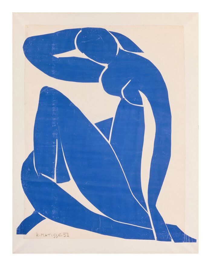 Nu Bleu II - Henri Matisse de Beaux-arts, Prodi Art, bleu, sculpture, Matisse, peinture, dessin, nu