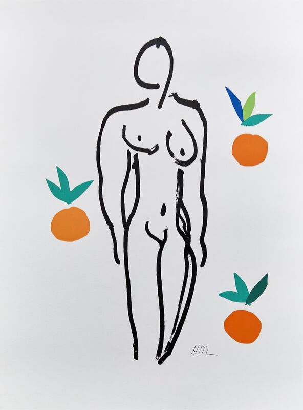 Verve, Nude with Oranges - Henri Matisse von Bildende Kunst Decor Image