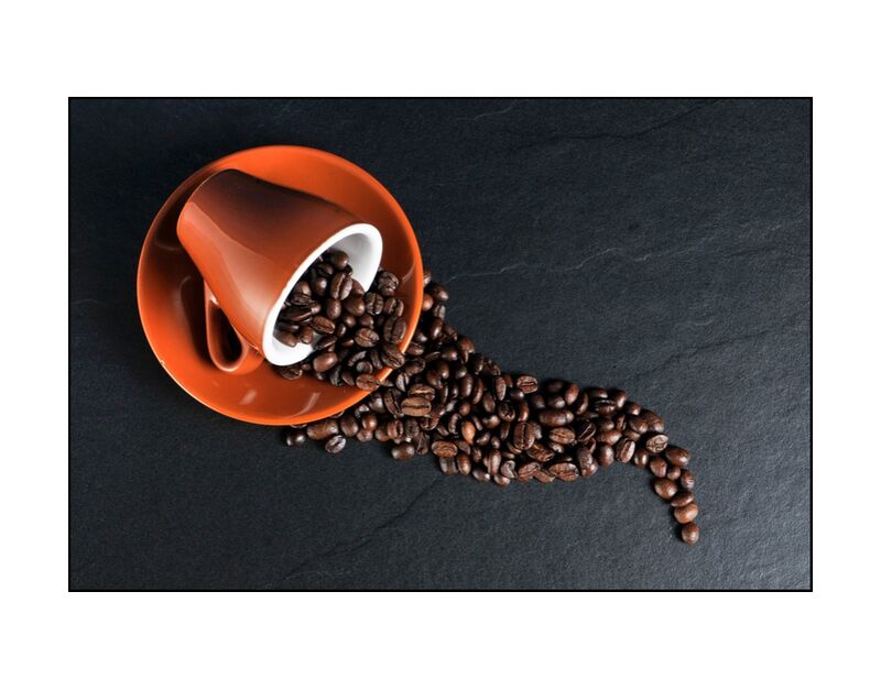 The cup and its grains from Pierre Gaultier, Prodi Art, beans, coffee cup, coffee beans, cup, coffee