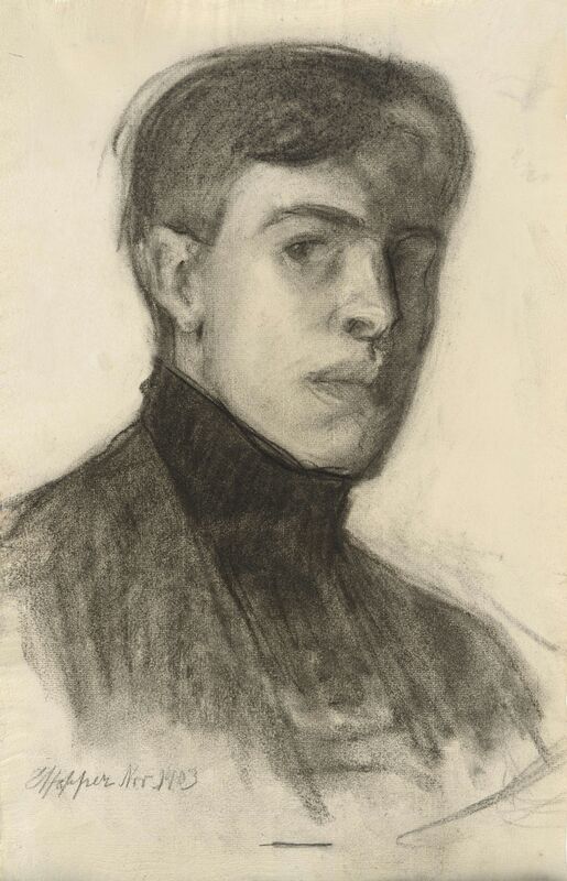 Edward Hopper Self-Portrait desde Bellas artes Decor Image