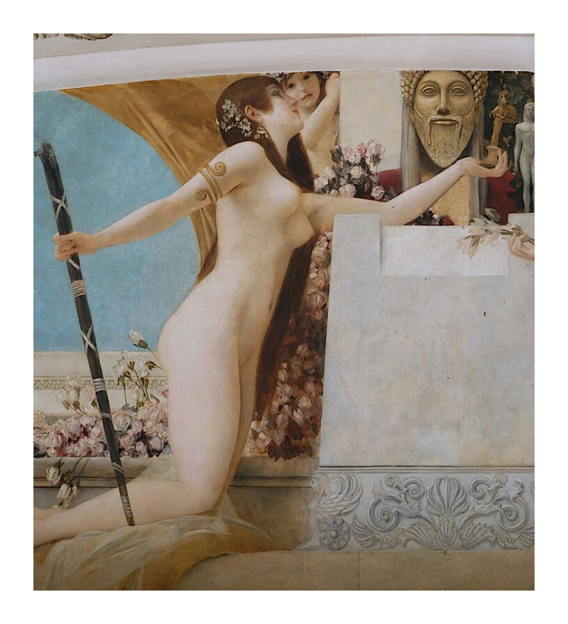 "L'Autel de Dionysos " Détail - Gustav Klimt de Beaux-arts, Prodi Art, KLIMT, peinture, autel, dionysos