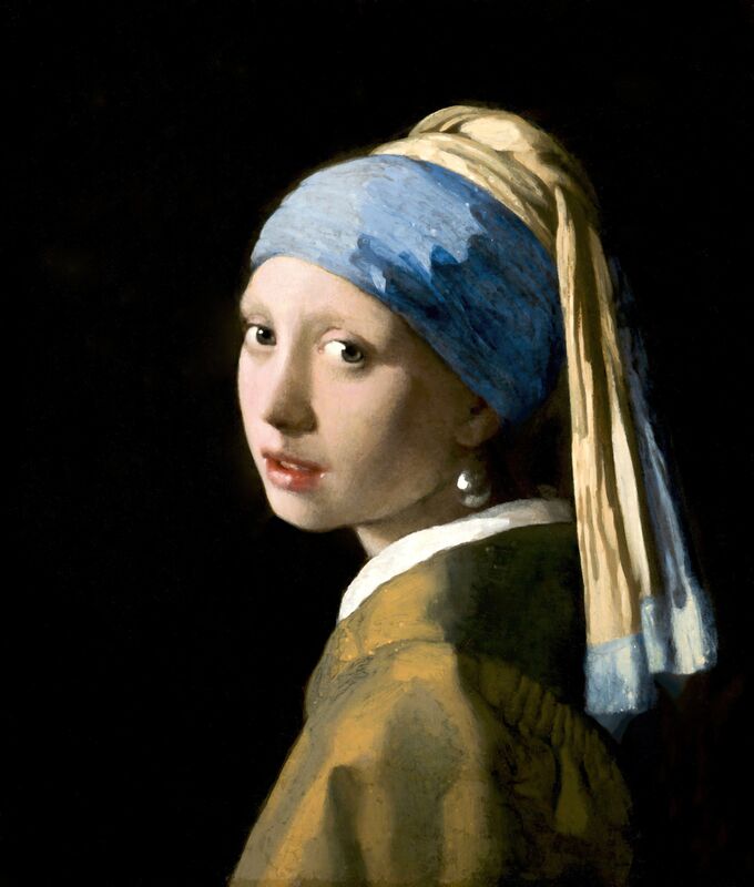Girl with a Pearl Earring from Fine Art, Prodi Art, young lady, portrait, beaded, face, woman, Johannes Vermeer