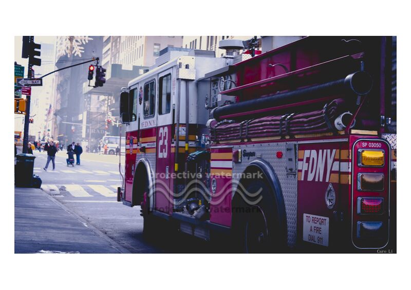 Fire Truck from Caro Li, Prodi Art, New-York, NY, USA, United States, Dear Li, Photography, photography