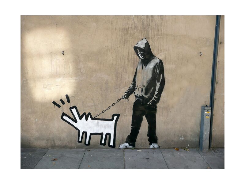 Chien - BANKSY de Beaux-arts, Prodi Art, graffiti, chien, art de rue, Banksy