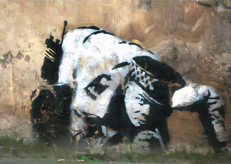 Crouching Policeman - BANKSY from Fine Art Decor Image