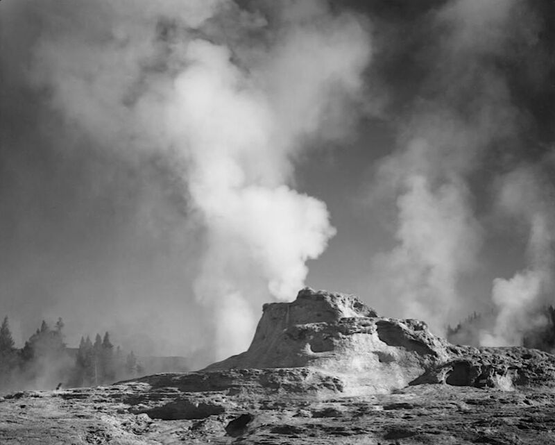 Castle Geyser Cove, Yellowstone - Ansel Adams from AUX BEAUX-ARTS Decor Image