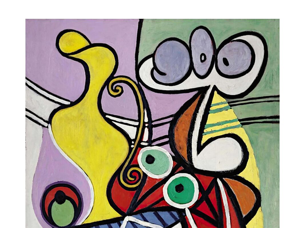 Grande Nature Morte avec Guéridon - Picasso de Beaux-arts, Prodi Art, peinture, abstrait, picasso, nature morte, guéridon