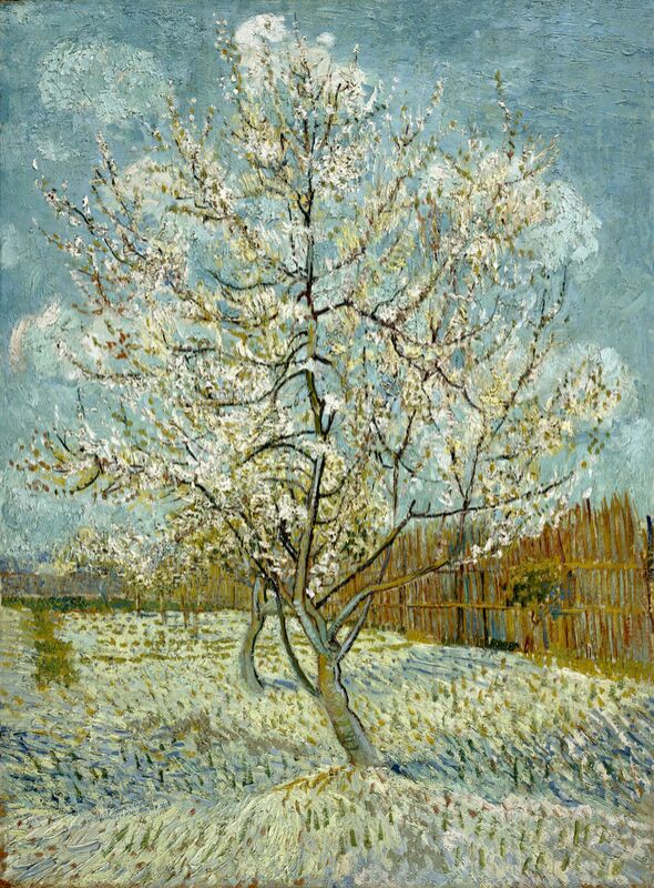Der rosa Pfirsichbaum - Van Gogh von Bildende Kunst Decor Image