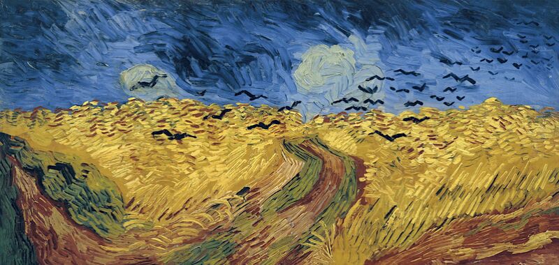 vincent van gogh field with crows