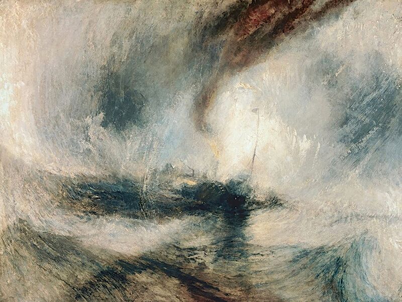 Tempête de Neige en Mer - TURNER de Beaux-arts Decor Image