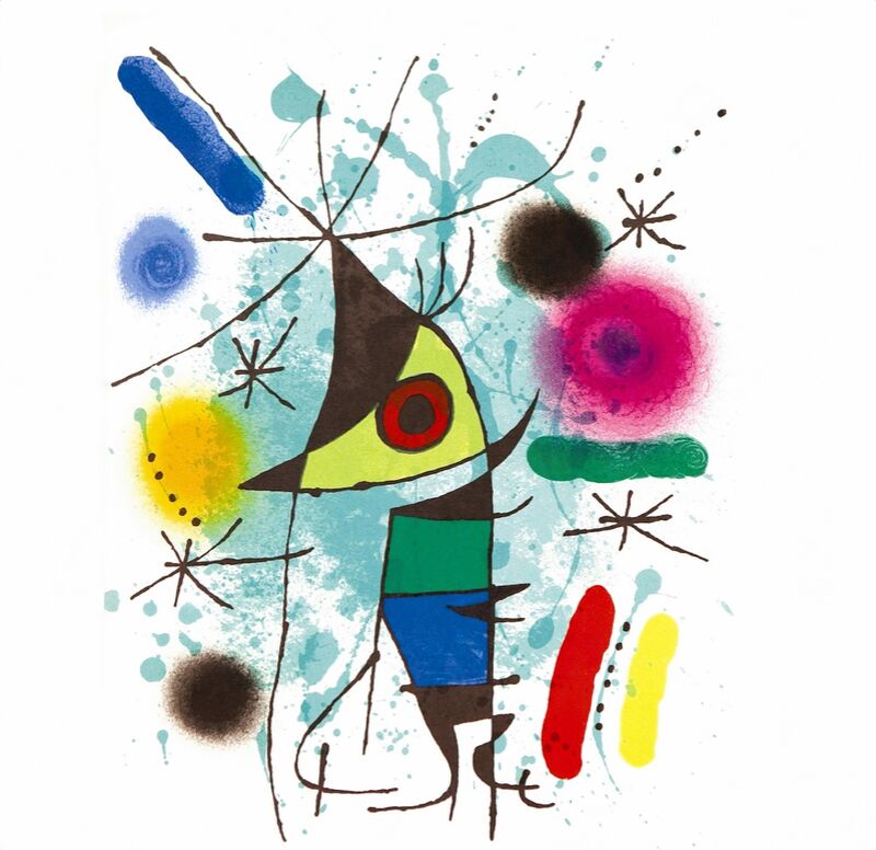 The Singing Fish from Fine Art, Prodi Art, singing, music, fish, abstract, painting, drawing, Joan Miró