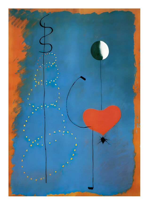 Ballerina - Joan Miró from Fine Art, Prodi Art, Joan Miró, drawing, heart, music, singing, dance, dancers