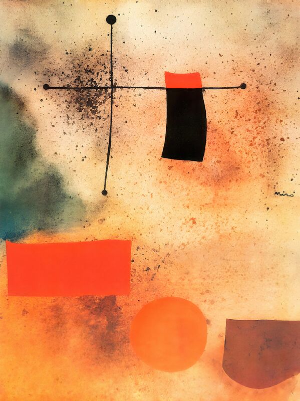 Abstrait, c.1935 - Joan Miró de Beaux-arts Decor Image