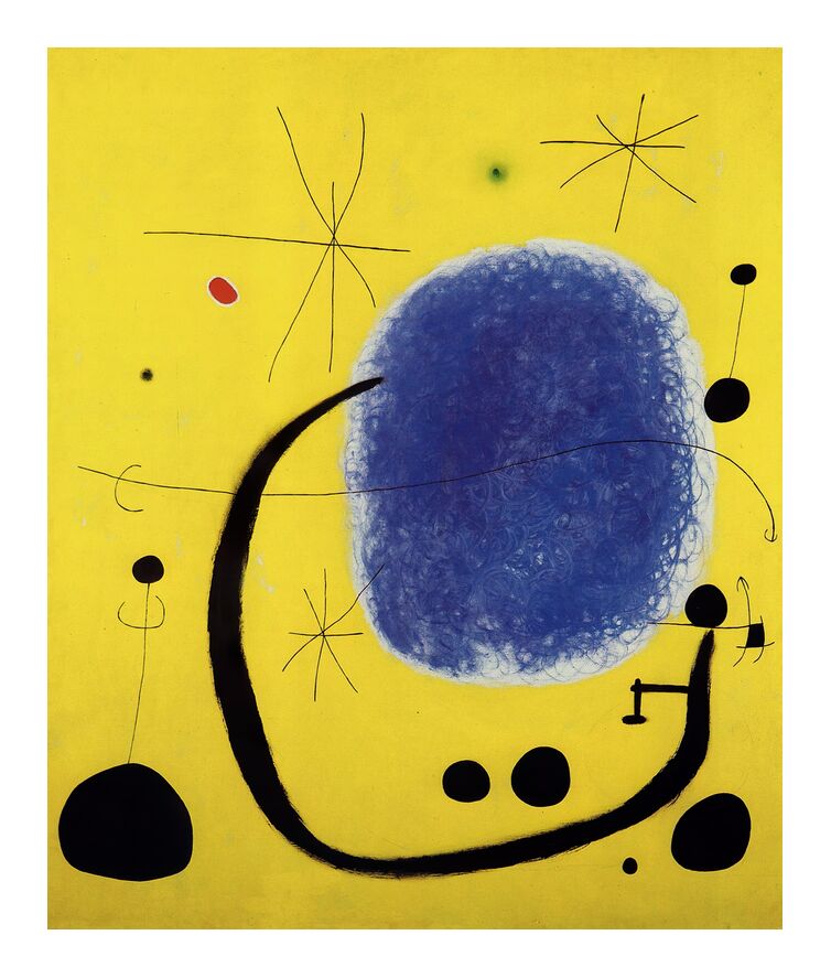 The Gold of the Azure, 1967 - Joan Miró from Fine Art, Prodi Art, Joan Miró, gold, Azure, painting, abstract, yellow, Sun