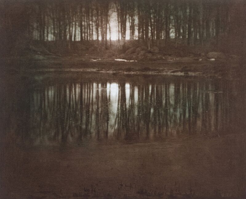 L'étang-lumière de la lune -Edward Steichen 1904 de Beaux-arts Decor Image
