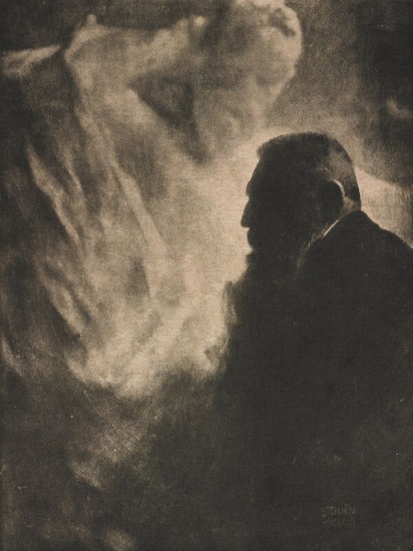 Portrait of Rodin. Photoengraving in Camera Work - Edward Steichen 1902 von Bildende Kunst Decor Image