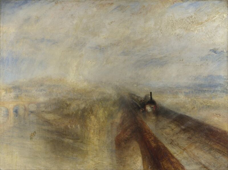 Rain, Steam and Speed – The Great Western Railway - WILLIAM TURNER 1844 von Bildende Kunst Decor Image