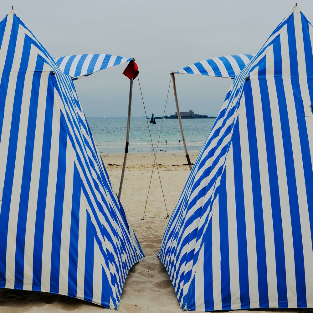 Les tentes de Dinard de Adrien Guionie, Prodi Art, dinard, océan, bleu, bateau, essayer