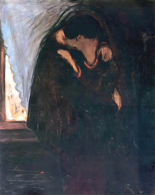 Le Baiser - Edvard Munch de Beaux-arts Decor Image