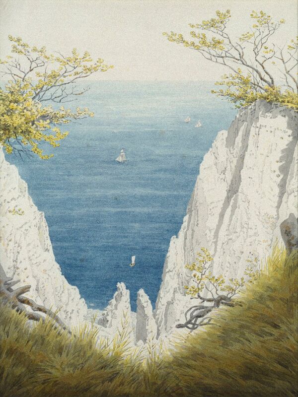 Chalk Cliff in Ruegen - Caspar David Friedrich from Fine Art Decor Image
