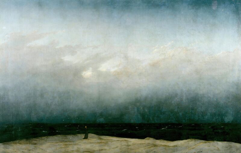 Moine au Bord de la Mer - Caspar David Friedrich de Beaux-arts Decor Image