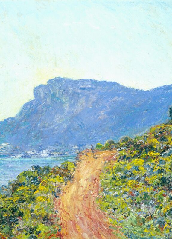 La Corniche près de Monaco - Détails - Claude Monet de Beaux-arts Decor Image