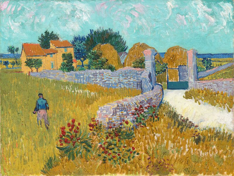 Ferme en Provence - Vincent van Gogh de Beaux-arts Decor Image