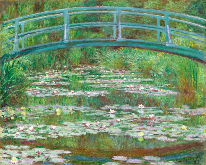 La Passerelle Japonaise - Claude Monet de Beaux-arts Decor Image